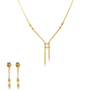 22K Yellow & White Gold Juliette Jewelry Set