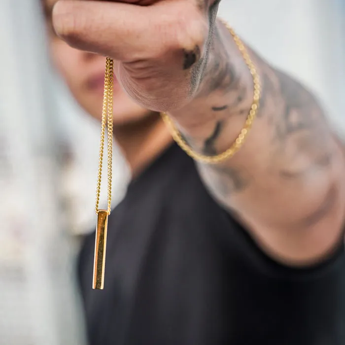 24kt Gold Bar Necklace - BUNDLE & SAVE