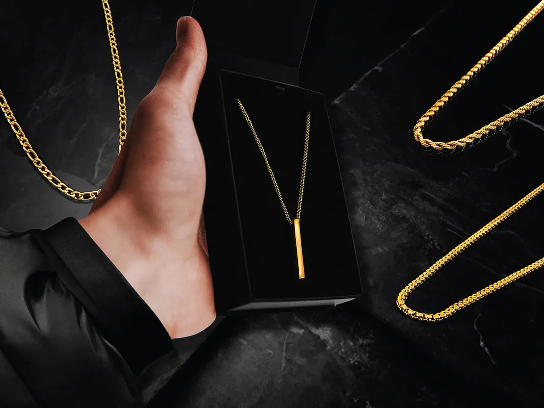 24kt Gold Bar Necklace - BUNDLE & SAVE