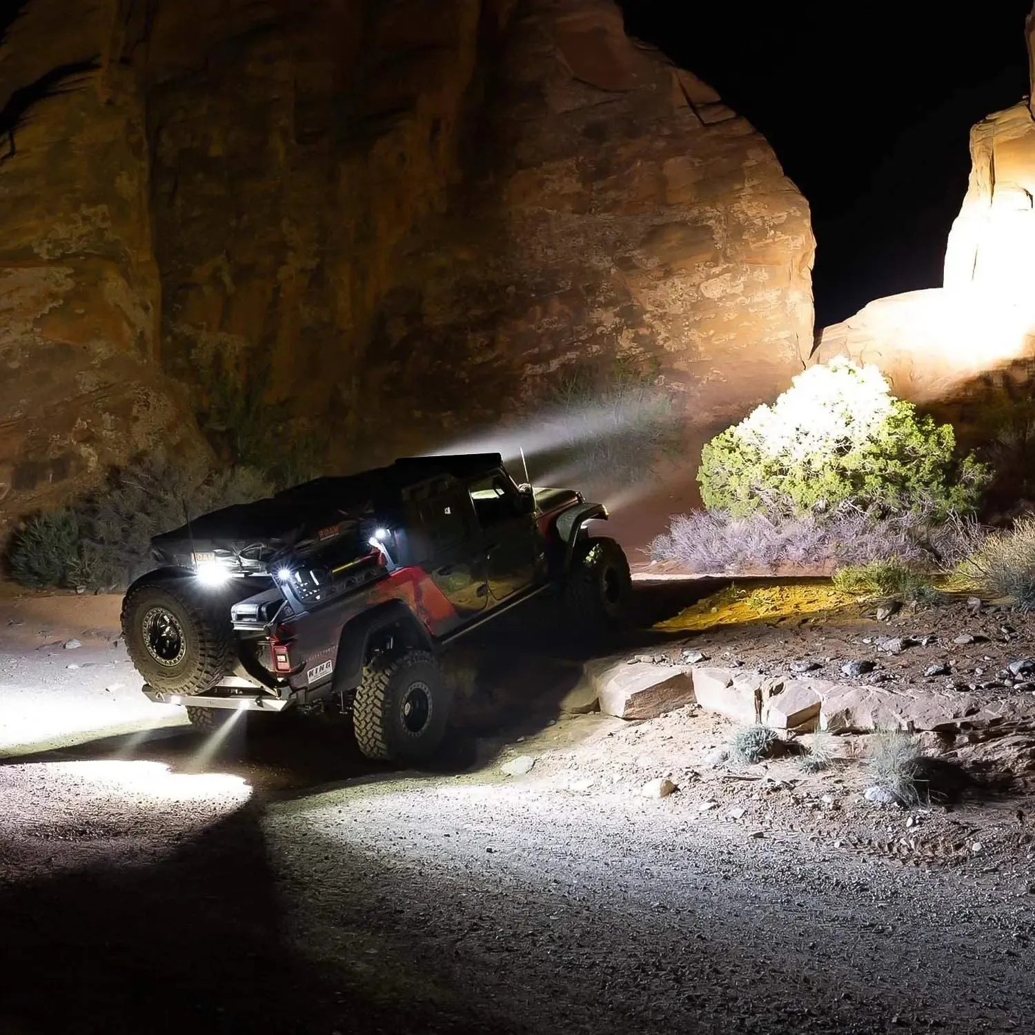 52 Inch 300W 30000LM Double Row Spot Flood LED Light Bar