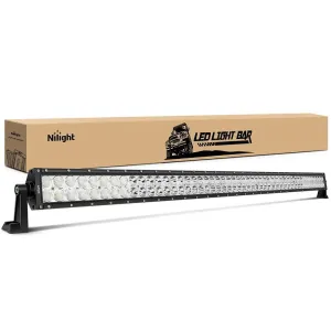 52 Inch 300W 30000LM Double Row Spot Flood LED Light Bar