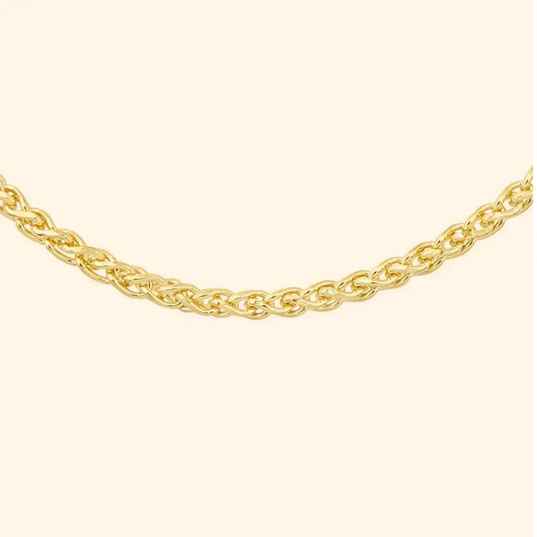 9ct Gold Wheat Necklace
