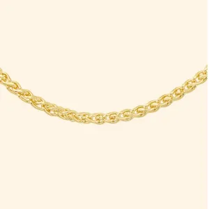 9ct Gold Wheat Necklace