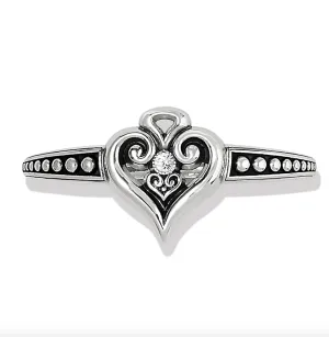 Alcazar Heart Glint Hinged Bangle