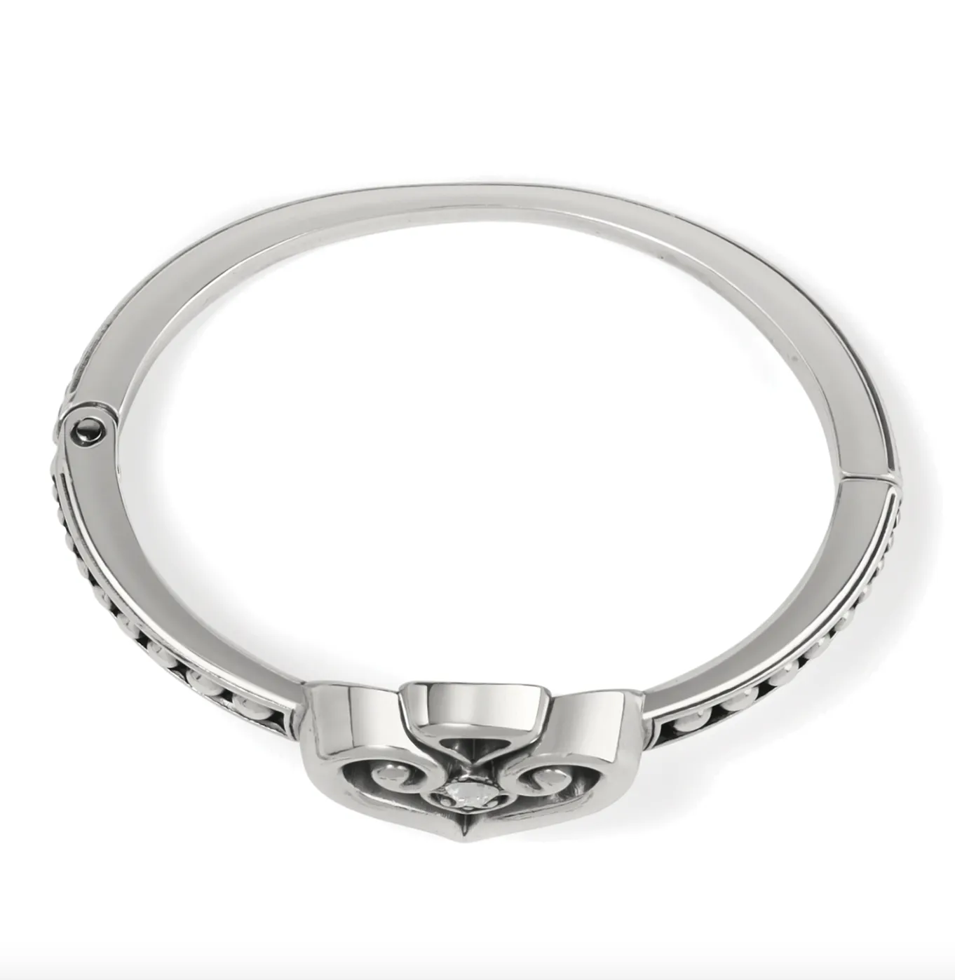 Alcazar Heart Glint Hinged Bangle