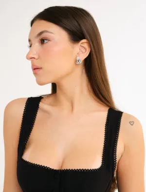 Angel Of Mine Studs | Silver