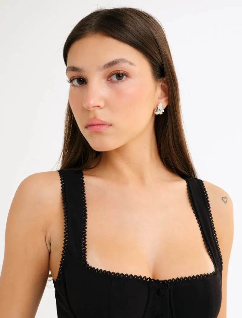 Angel Of Mine Studs | Silver