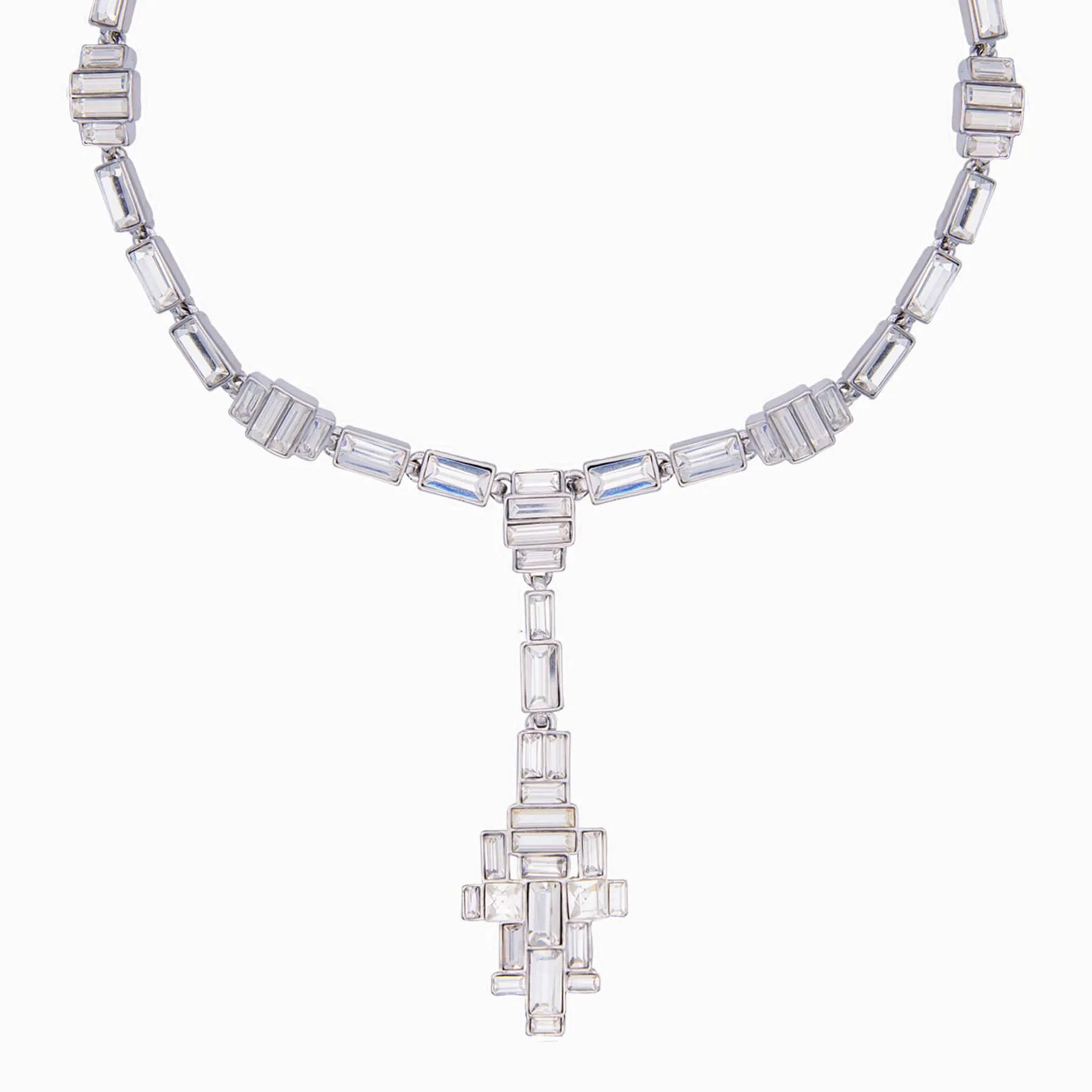 Baguette Crystal Art Deco Necklace