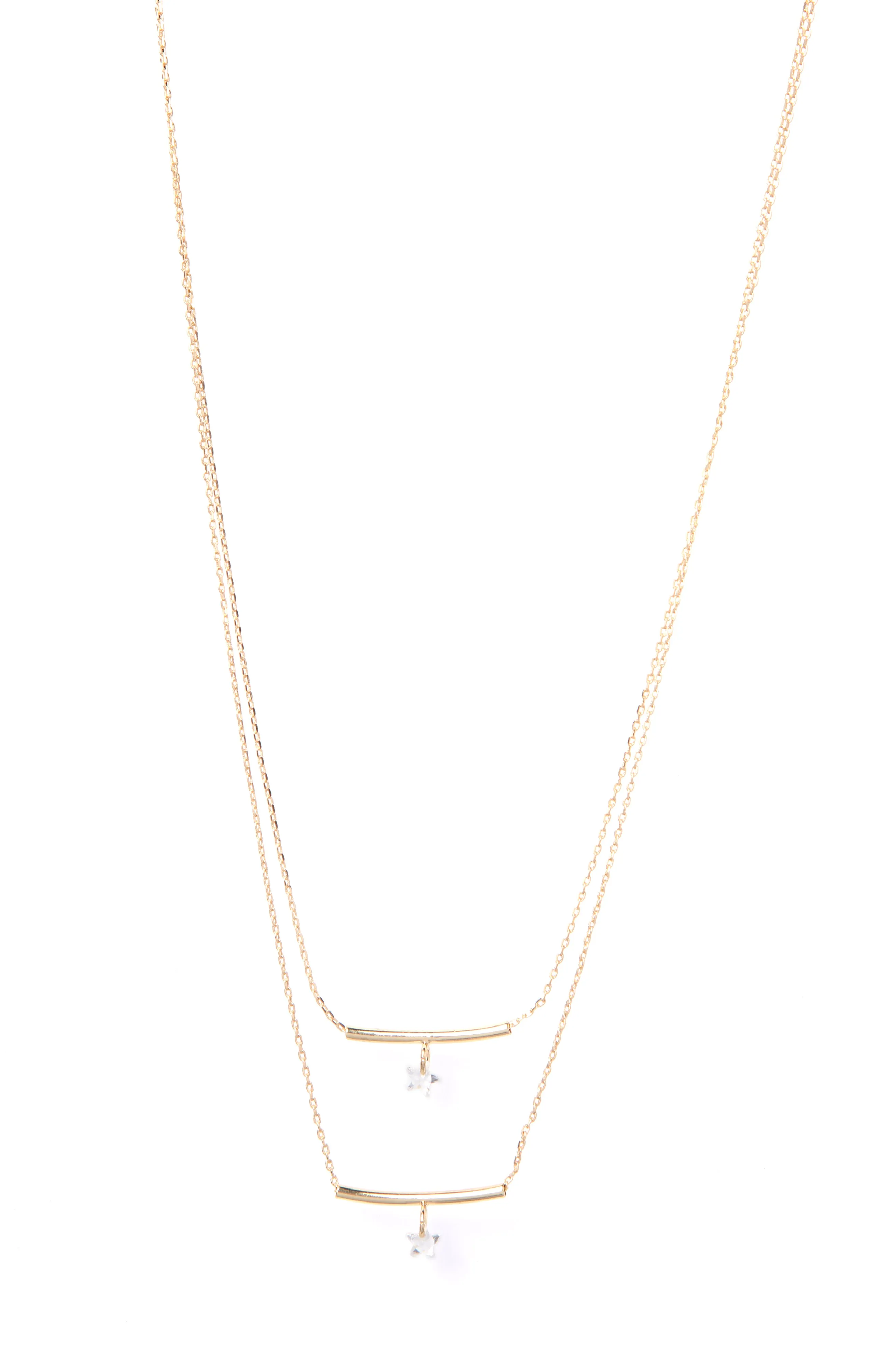 Bar On The Weekend Necklace - Gold
