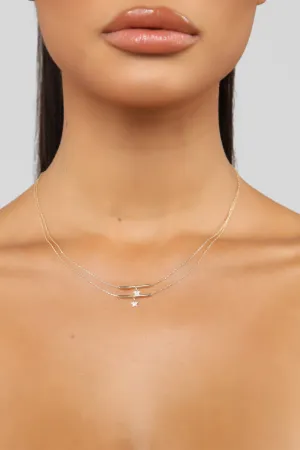 Bar On The Weekend Necklace - Gold