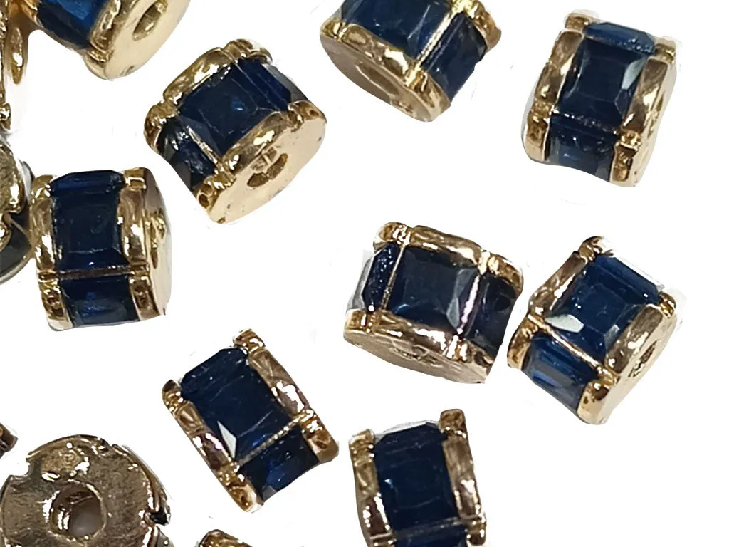 Black & Golden AD Stone Ring Shaped Embellishments