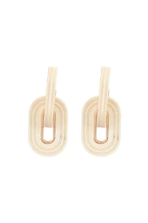 Bring on Style Cream Oval Hoop Earrings *Online & In Store*
