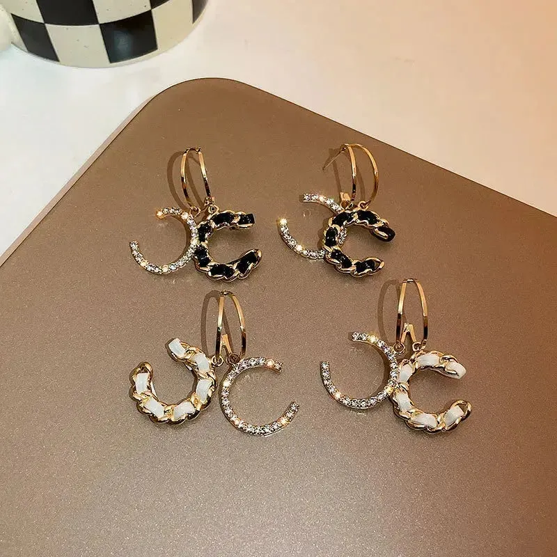 C Shaped Luxury Earrings