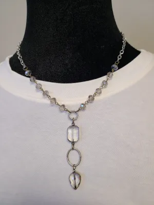 Clear Chandelier Necklace