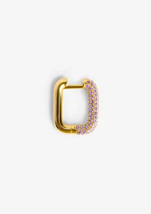 Couture Amethyst Hoop Piercing Gold