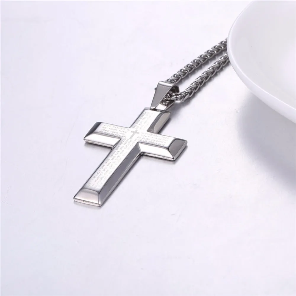 Cross Silver Plated Pendant (Design 63)