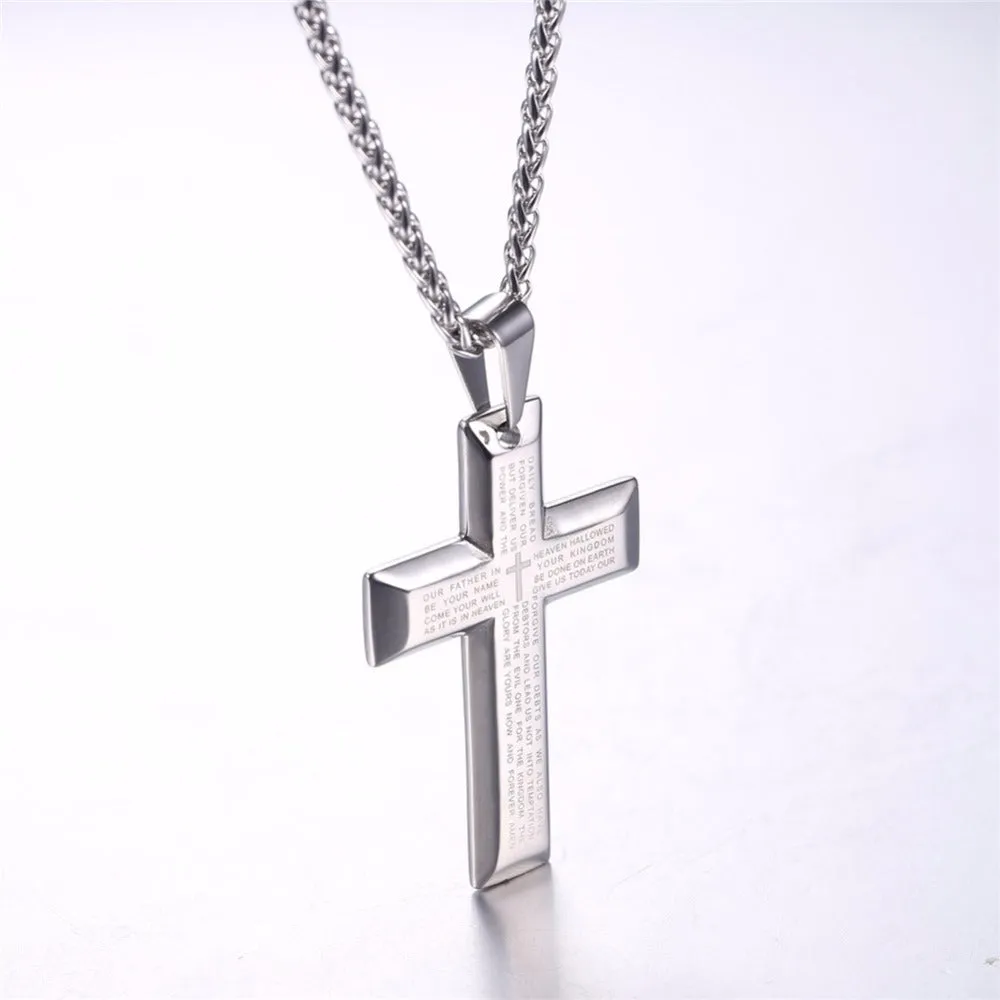 Cross Silver Plated Pendant (Design 63)