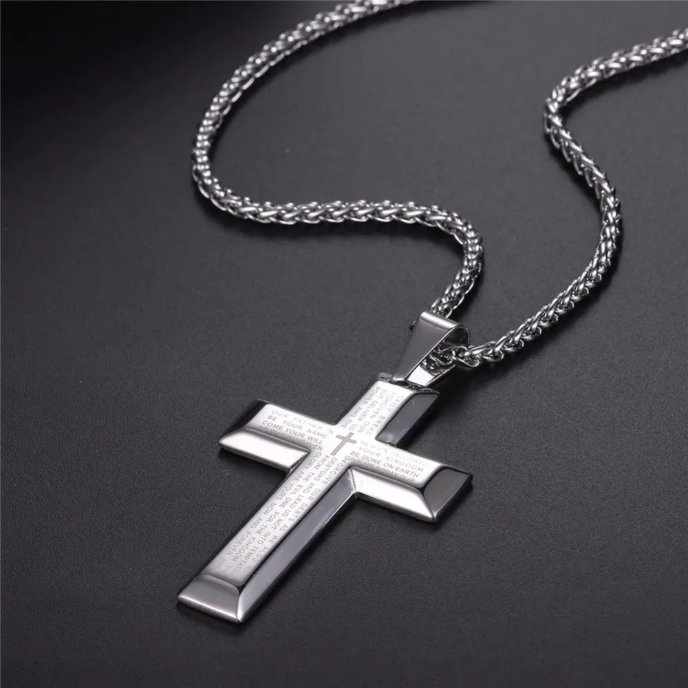 Cross Silver Plated Pendant (Design 63)