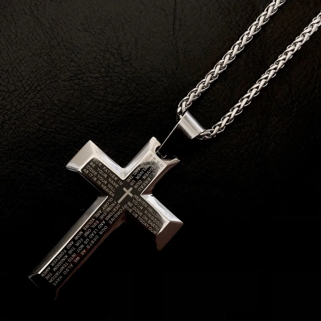 Cross Silver Plated Pendant (Design 63)