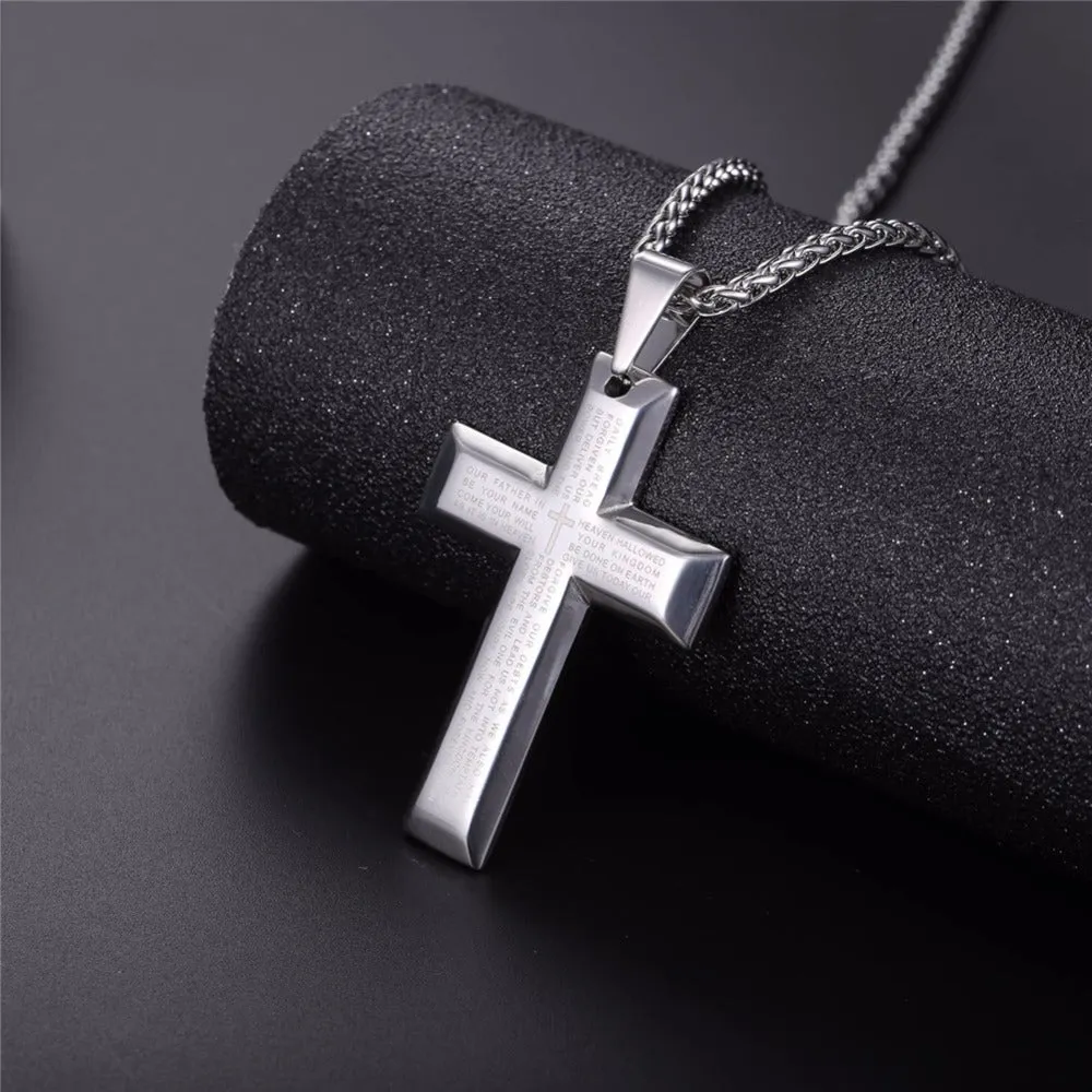 Cross Silver Plated Pendant (Design 63)