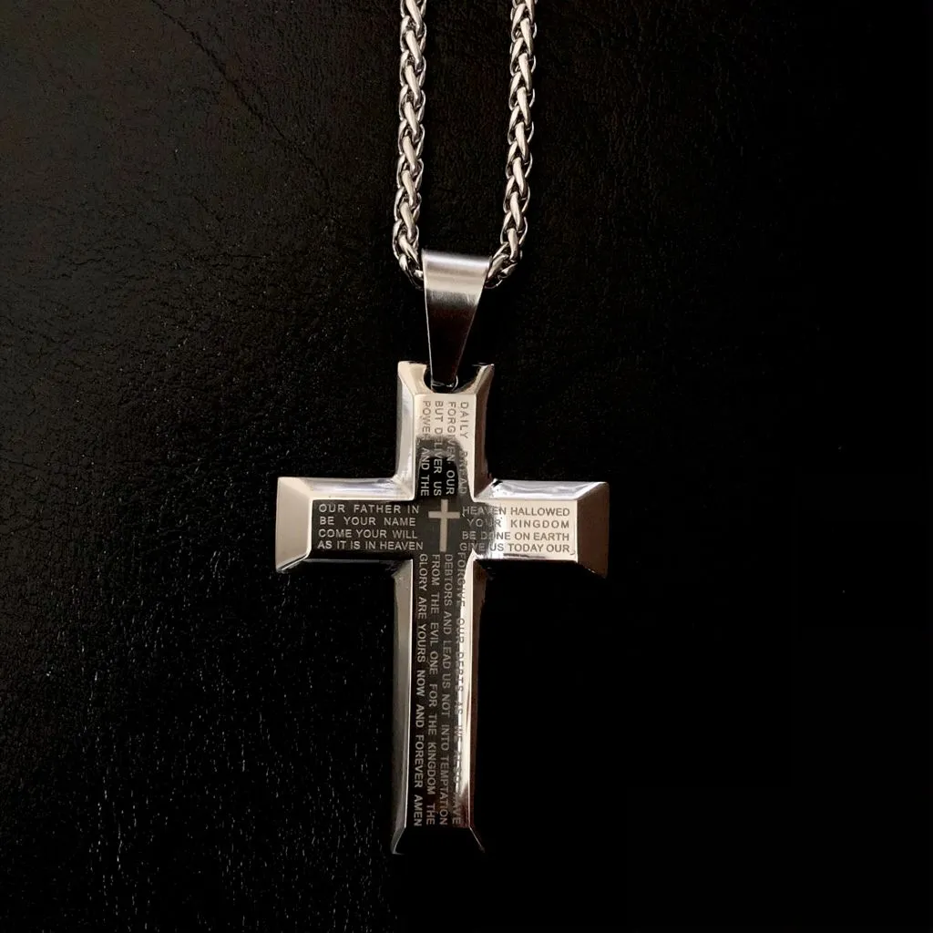 Cross Silver Plated Pendant (Design 63)