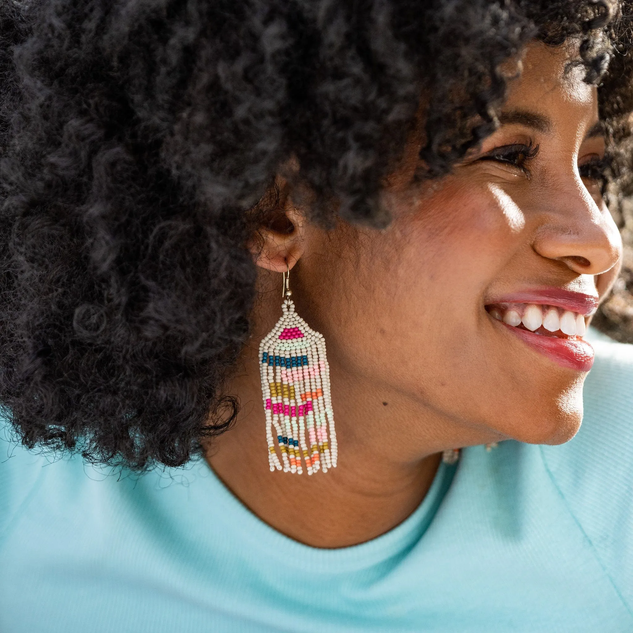 Dolly Colorblock earrings - Rainbow