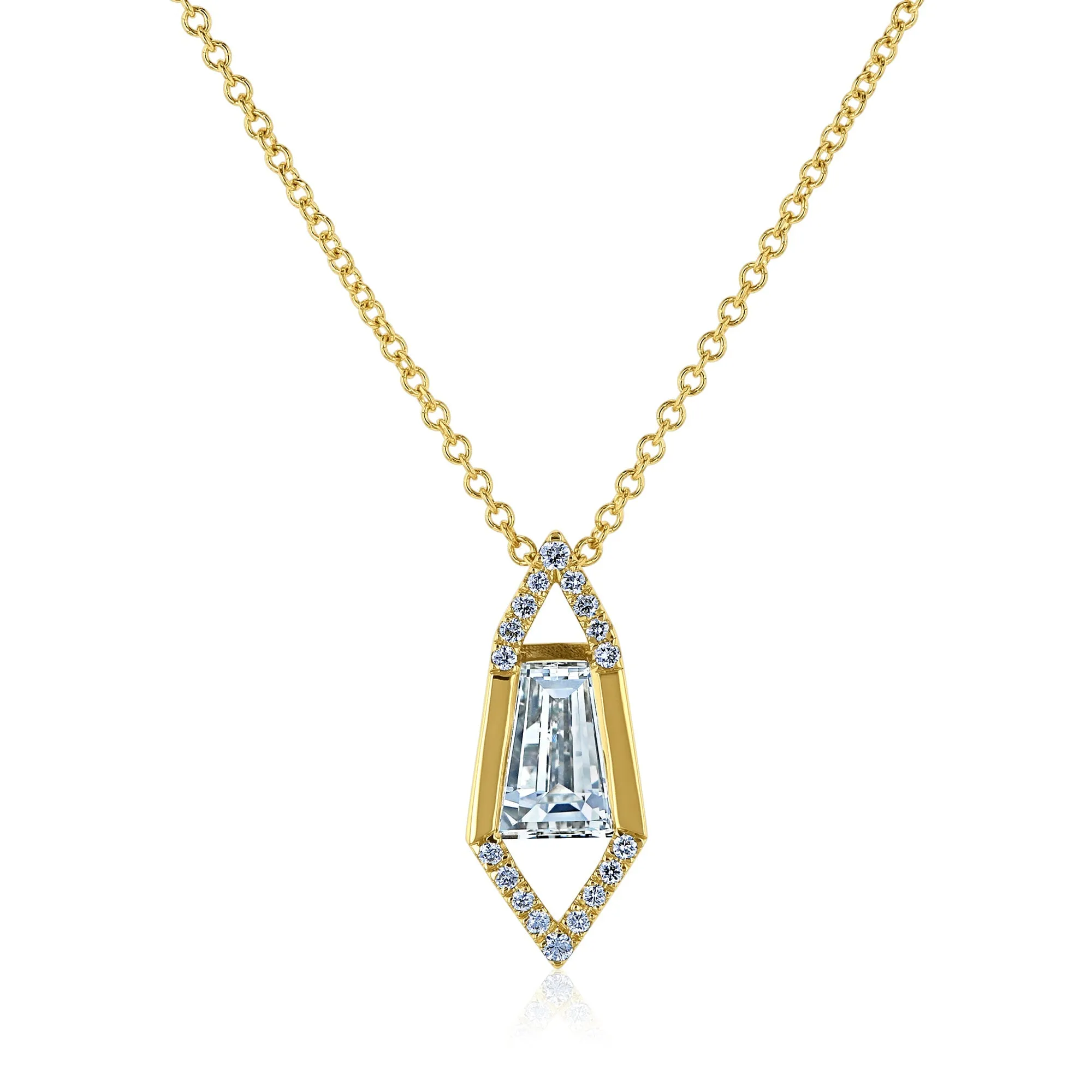 Elongated Hexagon Necklace
