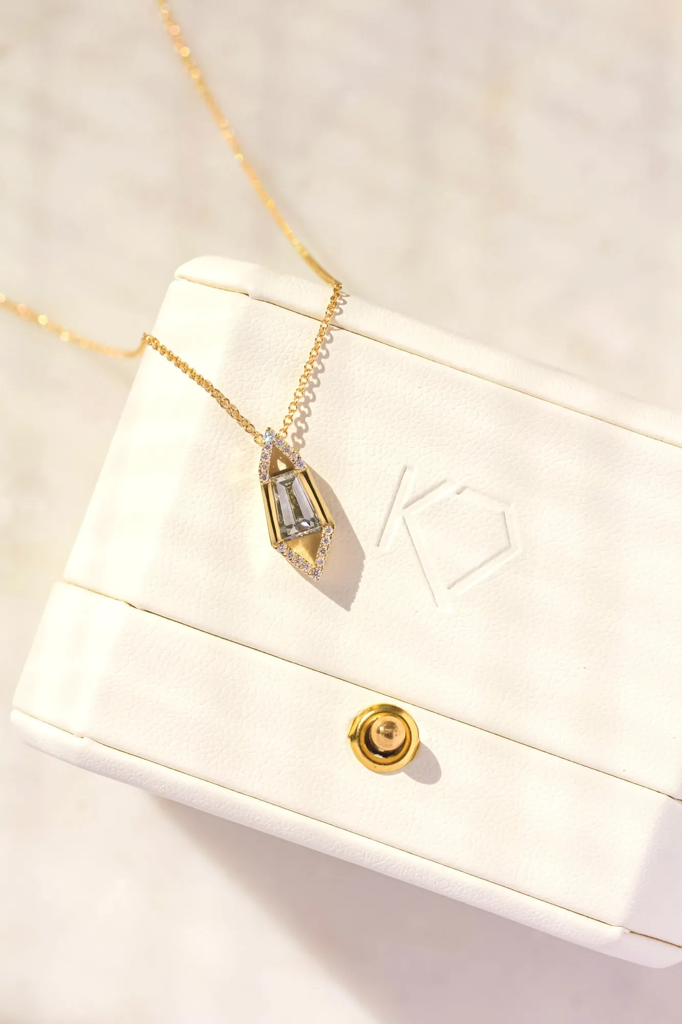 Elongated Hexagon Necklace