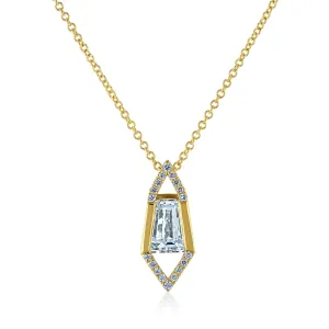 Elongated Hexagon Necklace