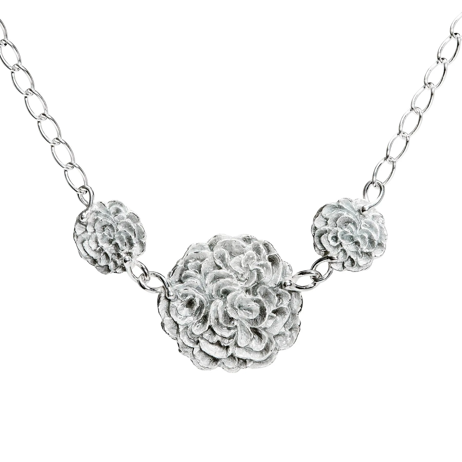 Eudora silver necklace L - Mist