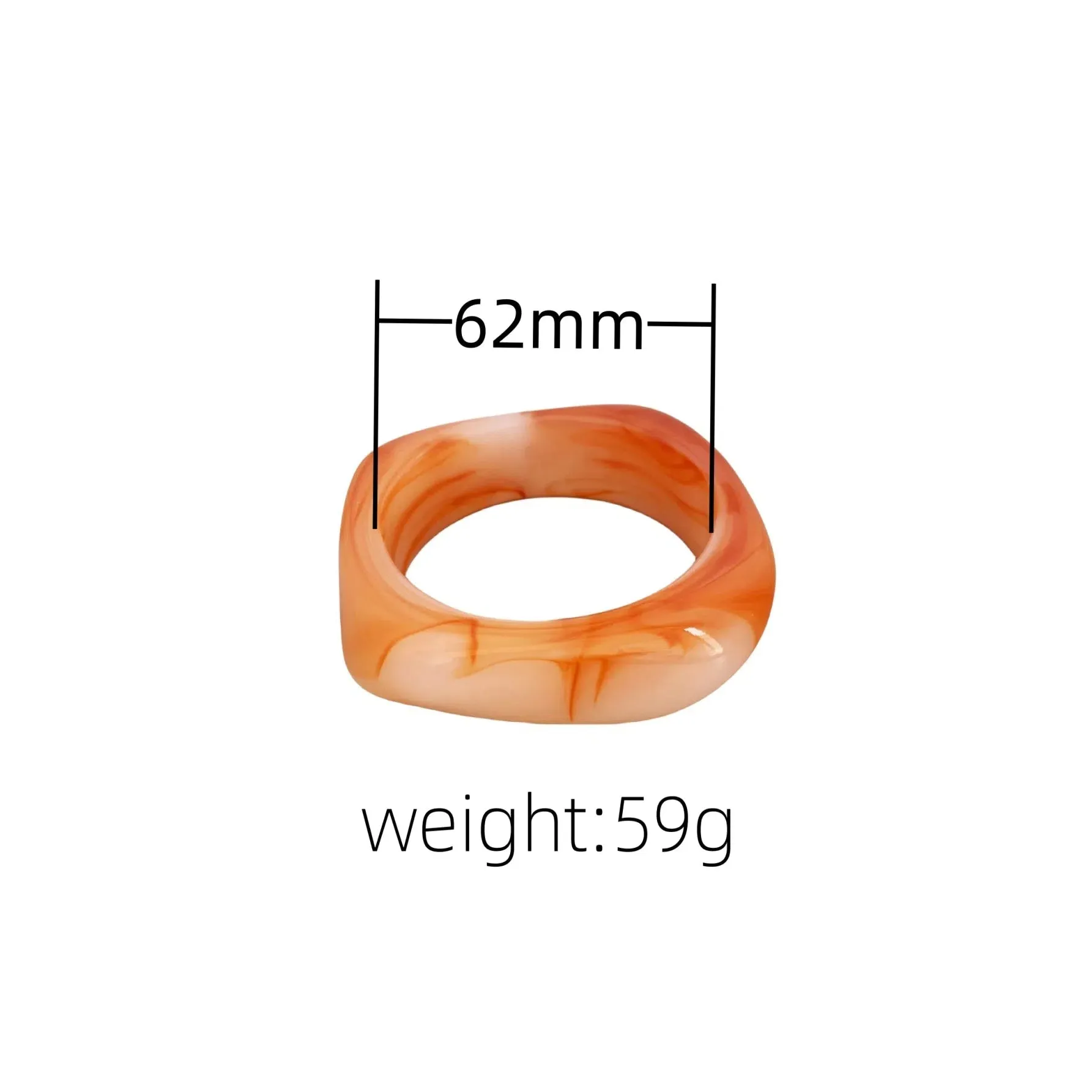Fashionable and Bold Marble Pattern Acrylic Bracelet for Women