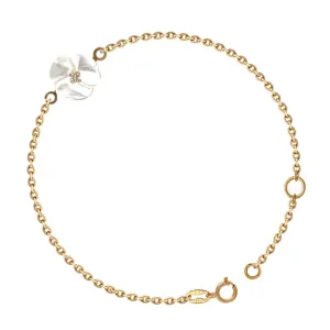 Floral Gold and Diamond Bracelet