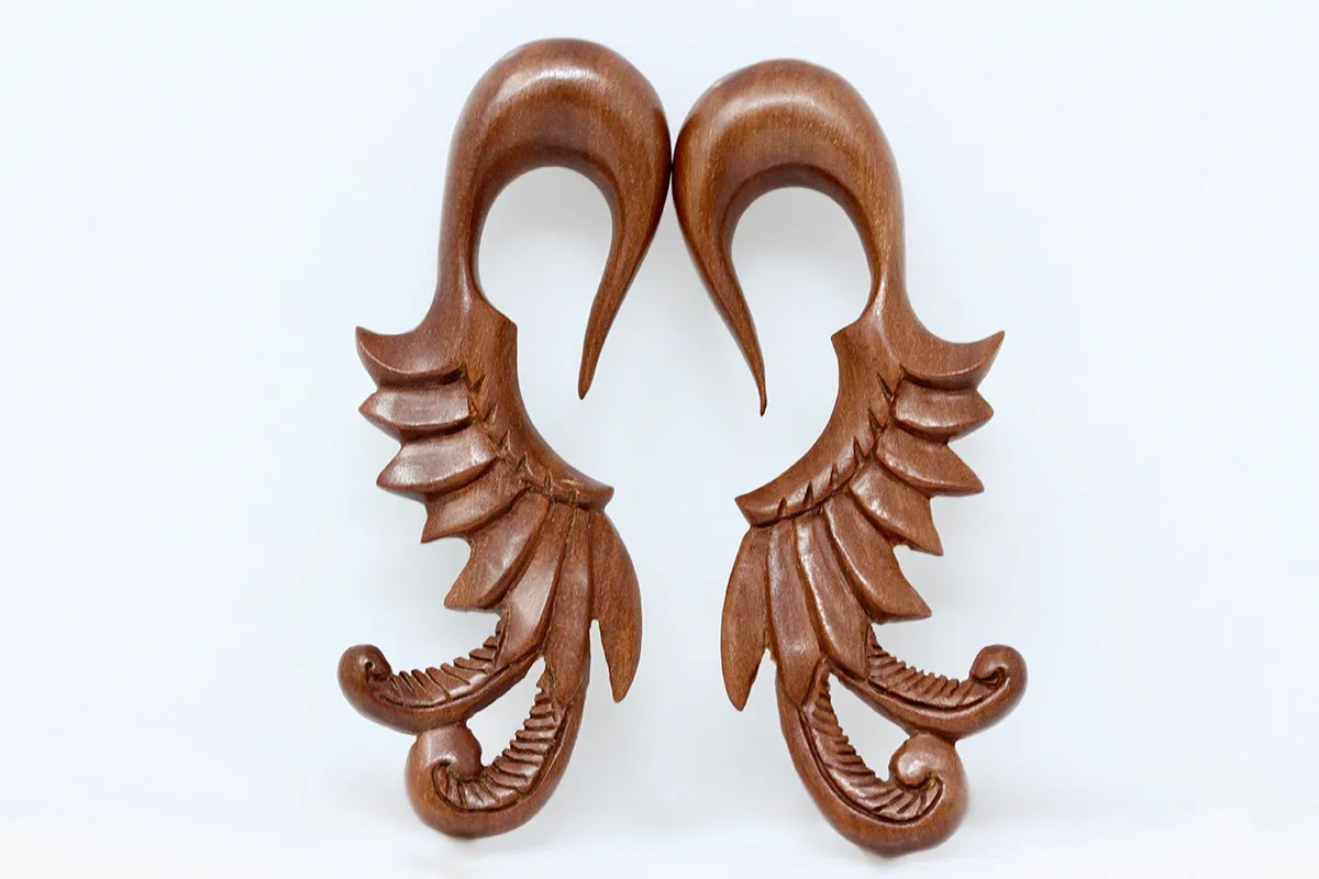 Flowing Feather Hangers (Pair) - A031