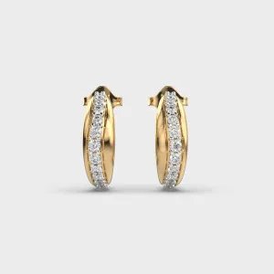 Flowing River Diamond Hoops