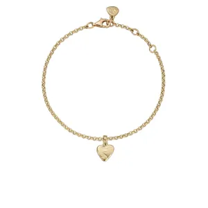 Gold Baby Heart Chain Bracelet