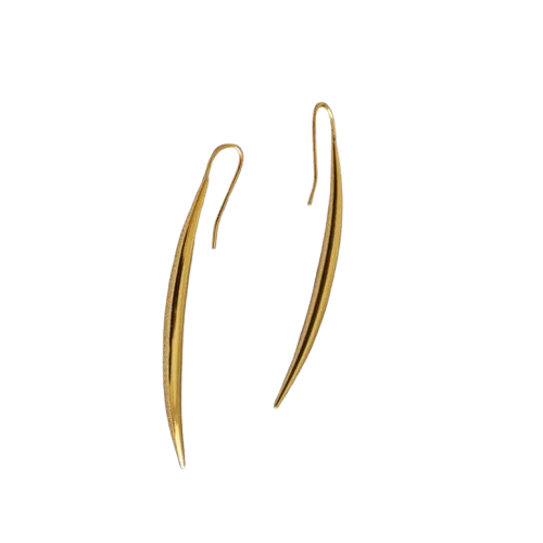 Gold Linear Drop Earrings