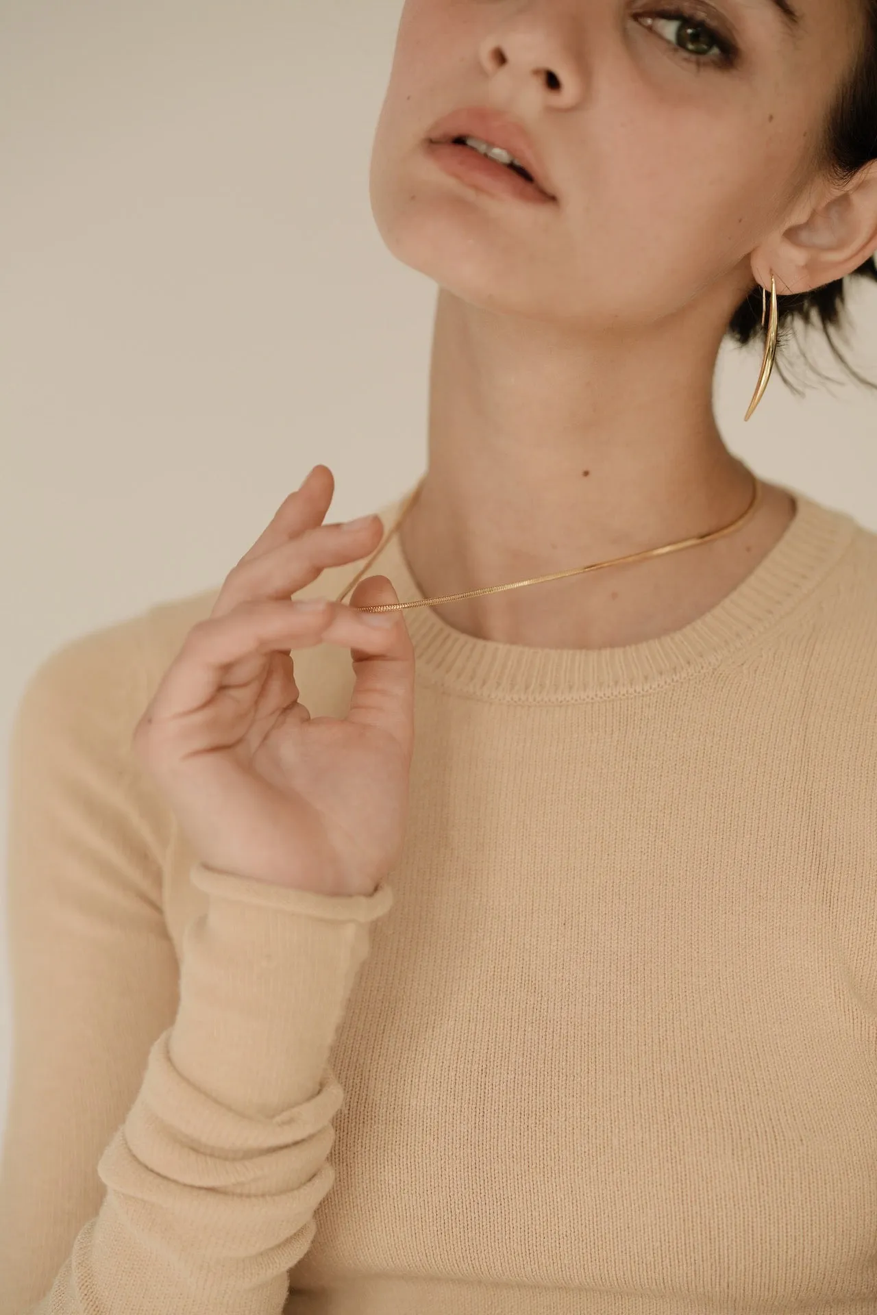 Gold Linear Drop Earrings