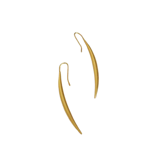 Gold Linear Drop Earrings