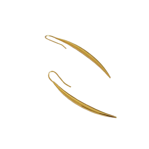 Gold Linear Drop Earrings