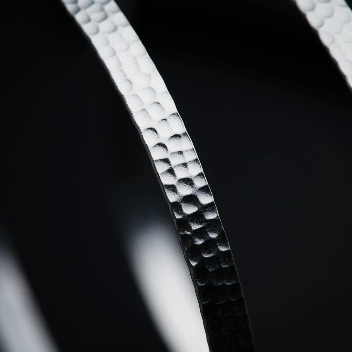 Hammered Silver Bangle