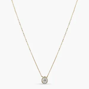 Harmony Gold Plated CZ Silver Pendant Necklace