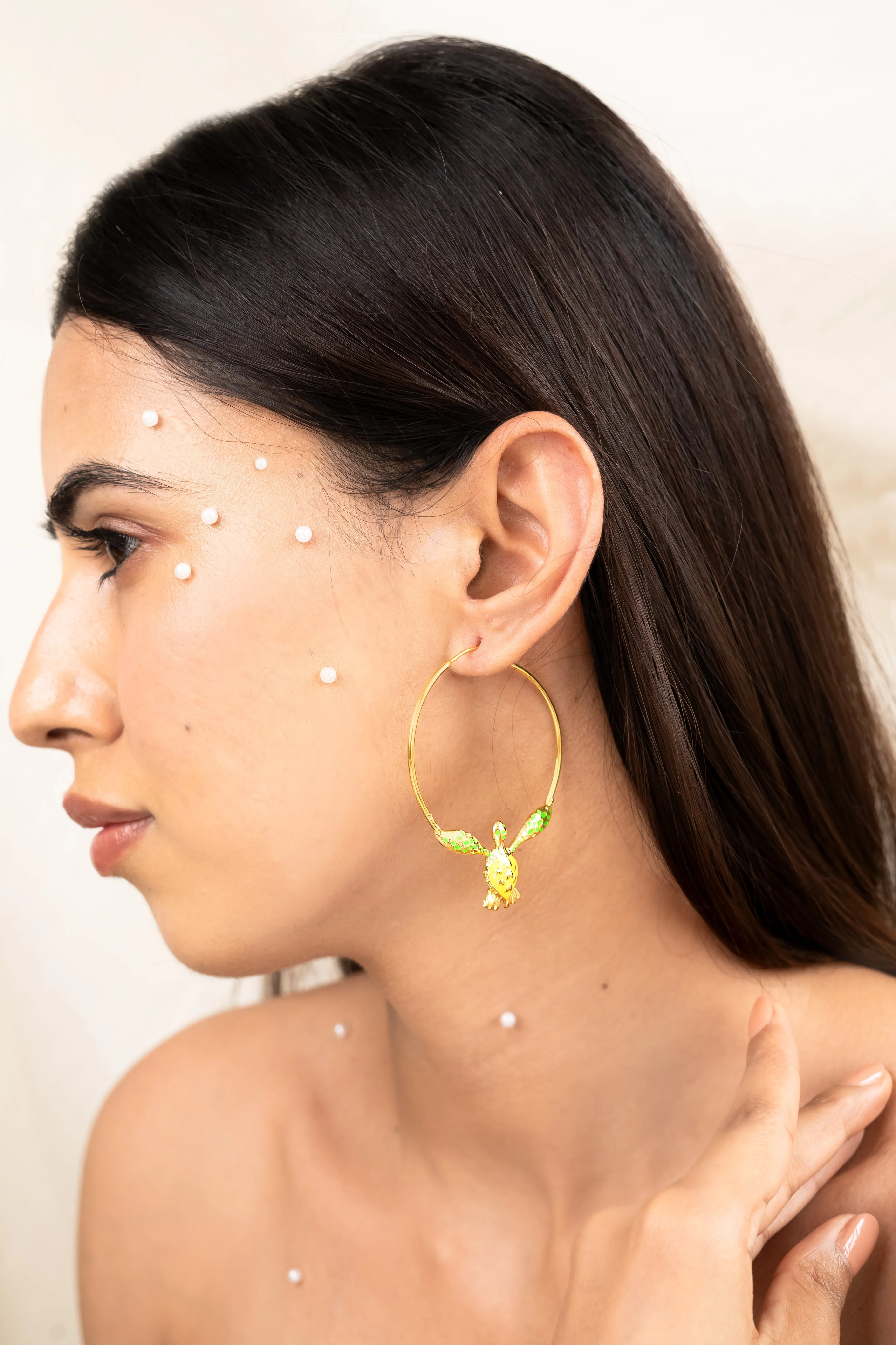 Hawkbill Hoop Earrings