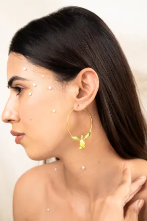 Hawkbill Hoop Earrings