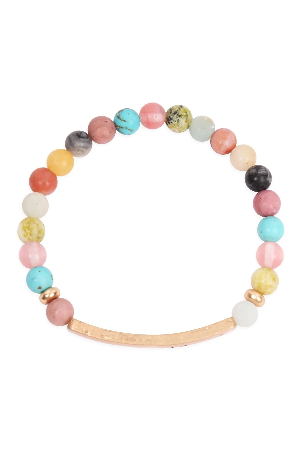 Hdb3224 - "Blessed" Charm Beads Braclet