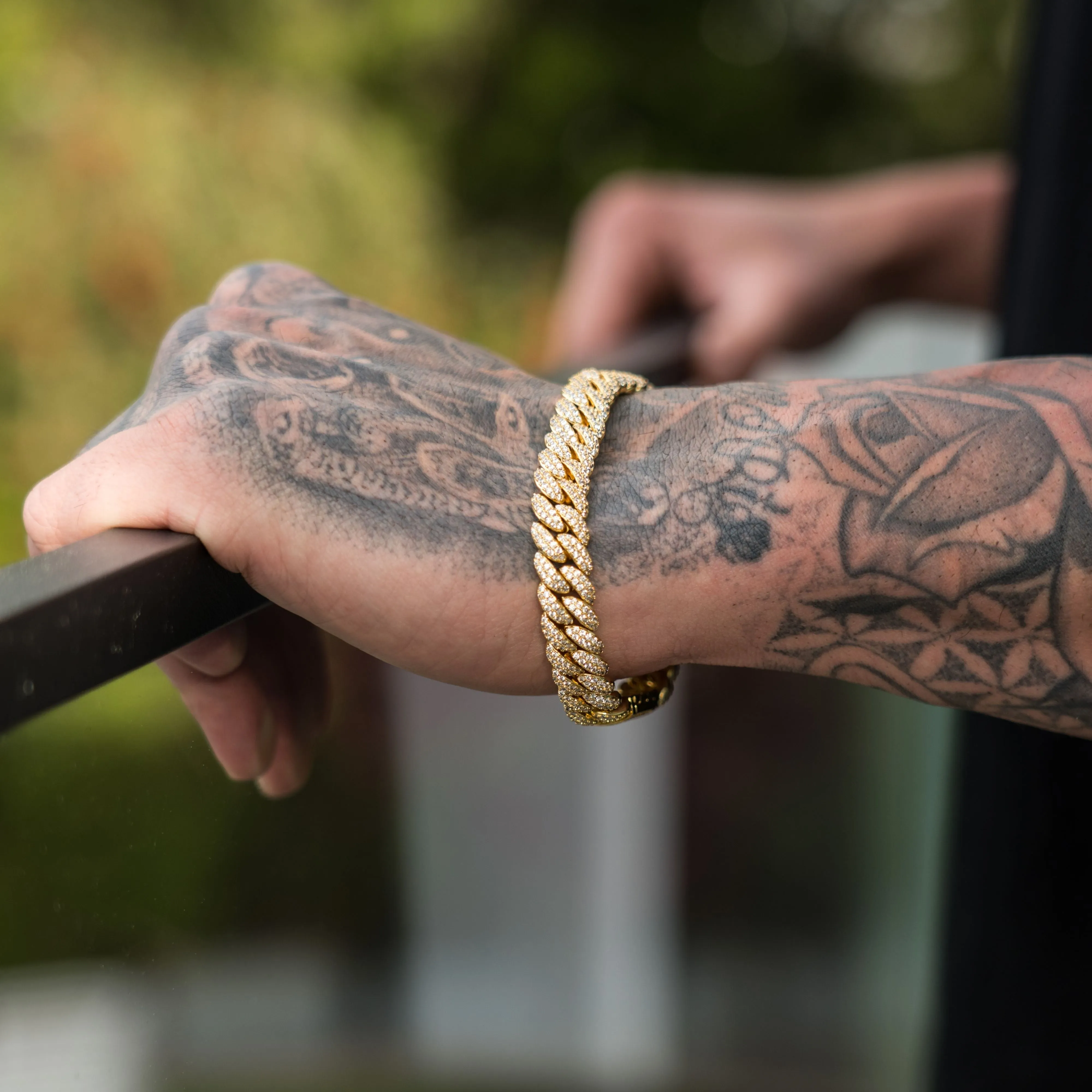 Iced Cuban Bracelet 10mm - Gold RG361