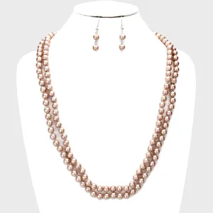 iLLASPARKZ 58" Pearl Long Necklace