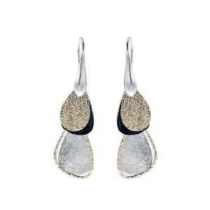 Israeli Dganit Hen Avant Garde Layered Tiers Earrings