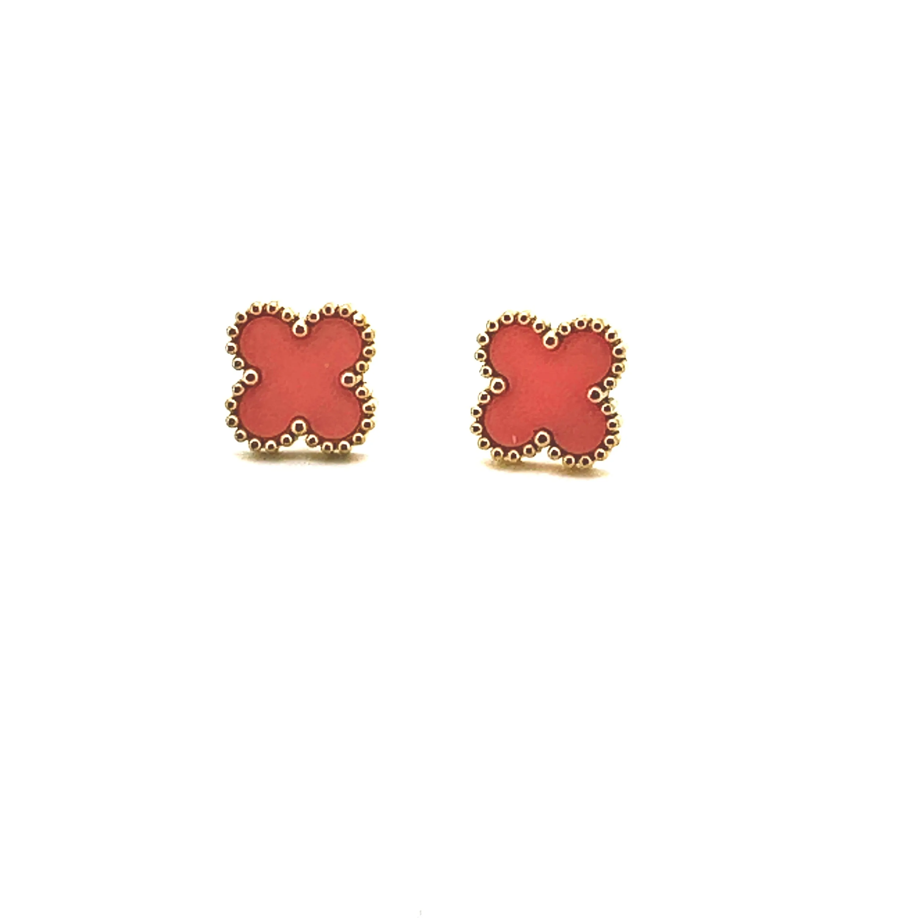 Kaitlin Flower Clover Earrings