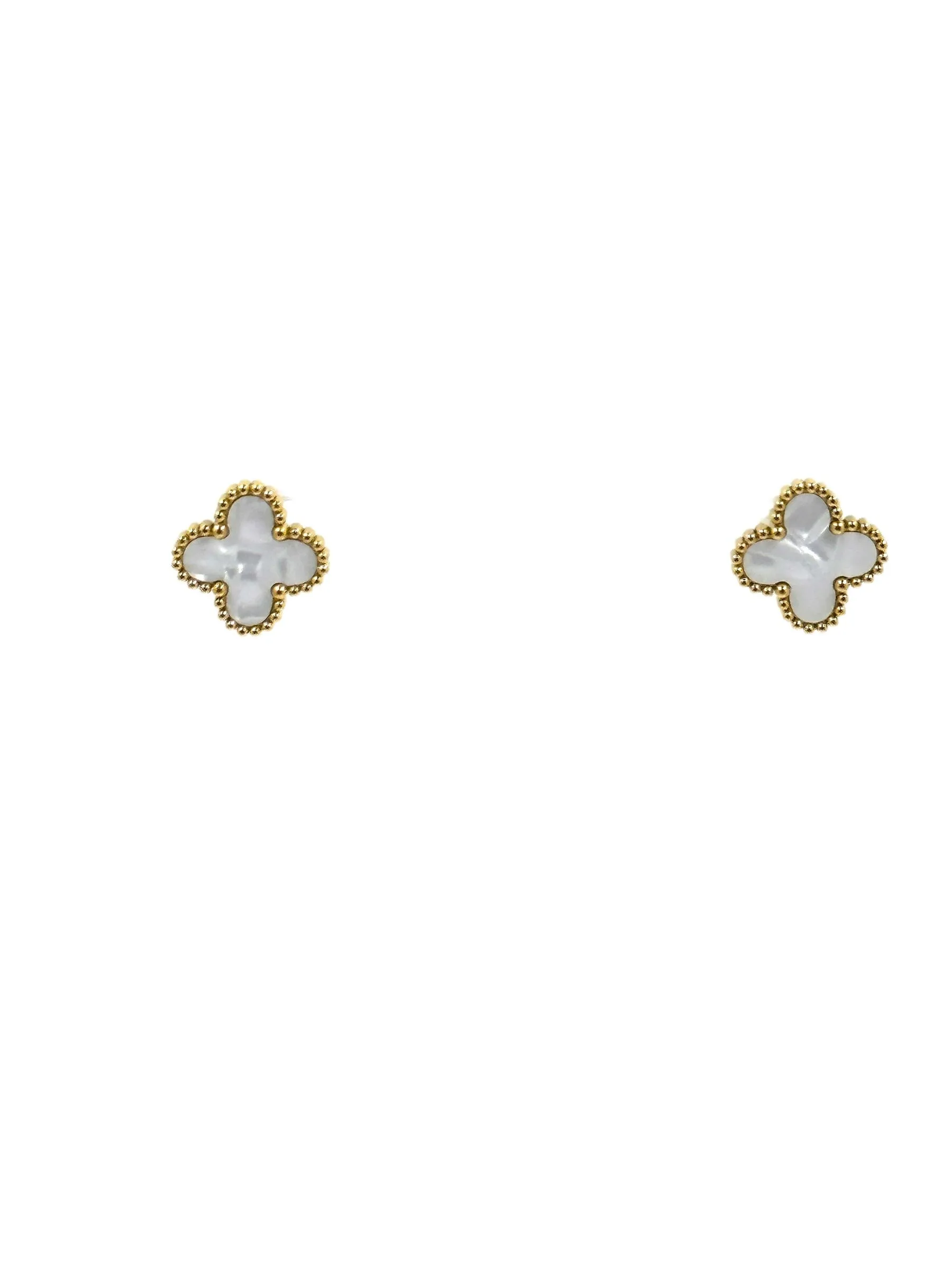 Kaitlin Flower Clover Earrings