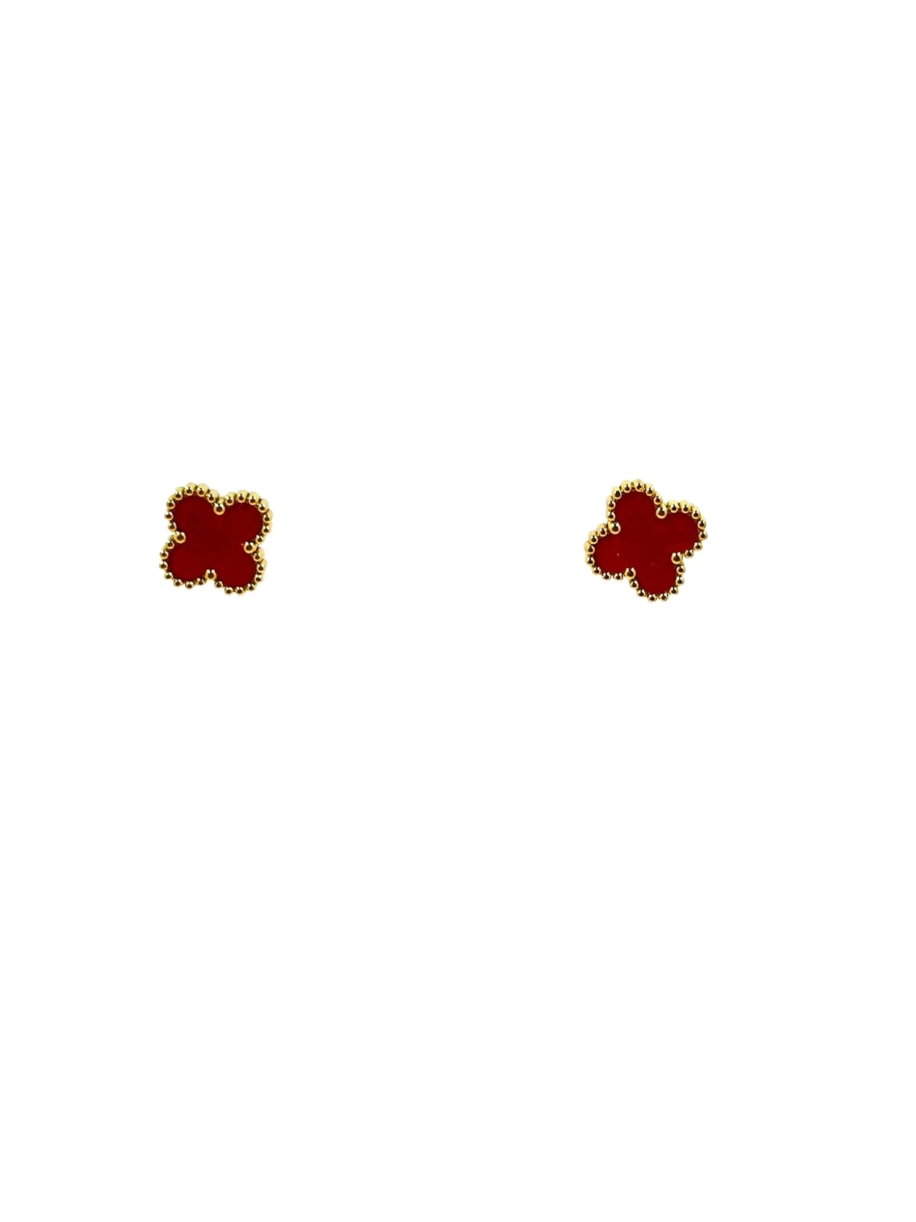 Kaitlin Flower Clover Earrings